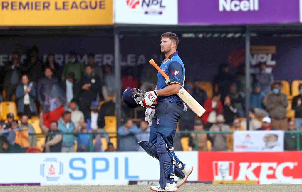 एनपीएलमा शतक हान्ने पहिलो खेलाडी बने आन्द्रेस : उनको शतकमा पोखराको पहिलो जित