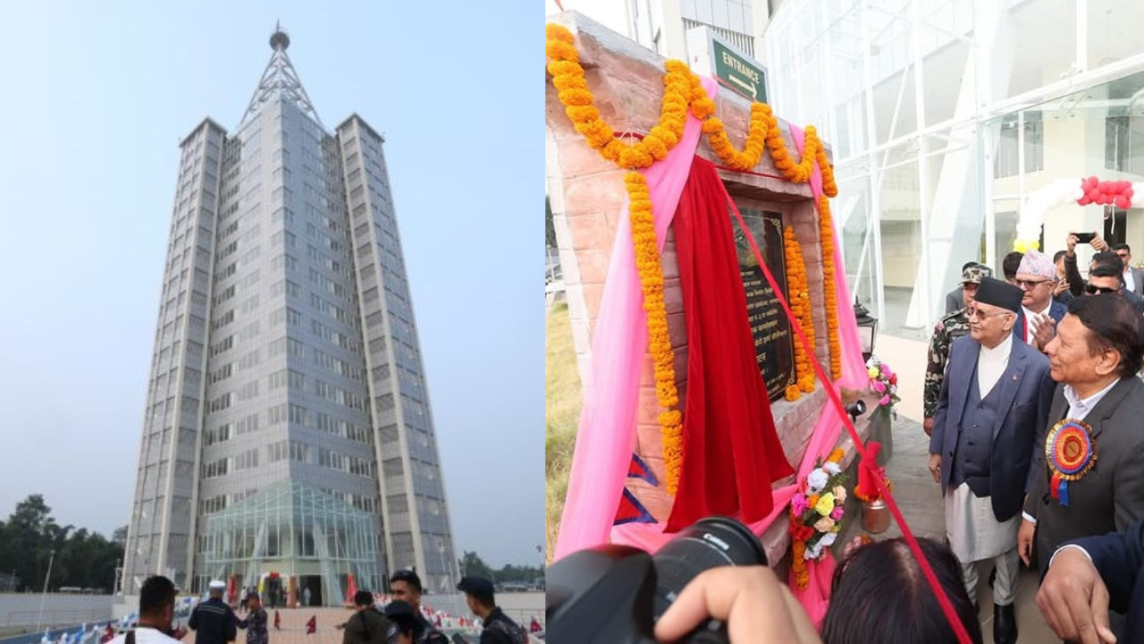 प्रधानमन्त्री ओलीबाट दमक व्यापारिक कम्प्लेक्सको उद्घाटन