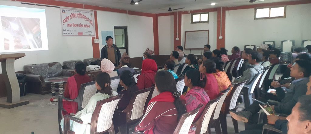 पूर्वखोला गाउँपालिकाको देवीनगरमा क्षमता विकास तालिम सम्पन्न
