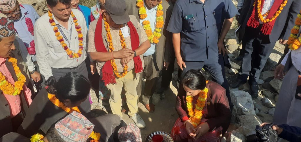 पूर्वखोला बृहत सिंचाई योजनाको शिलान्यास सम्पन्न