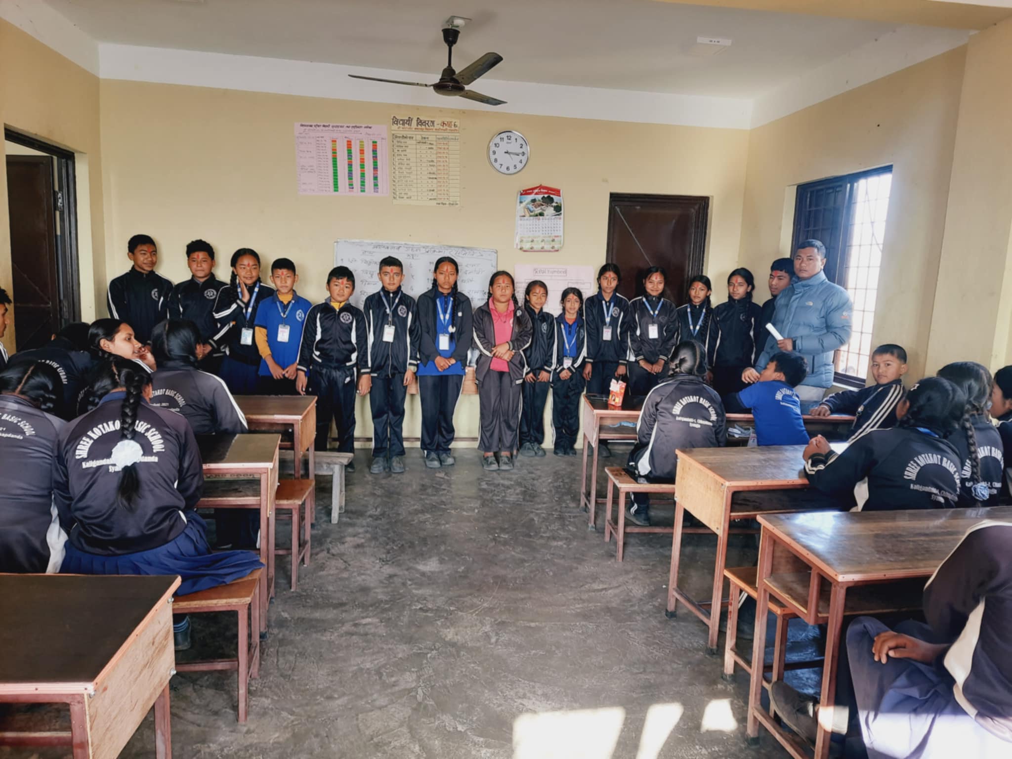 कोटाकोट आधारभुत विद्यालय छापडाँडा स्याङ्जामा बालक्लब गठन