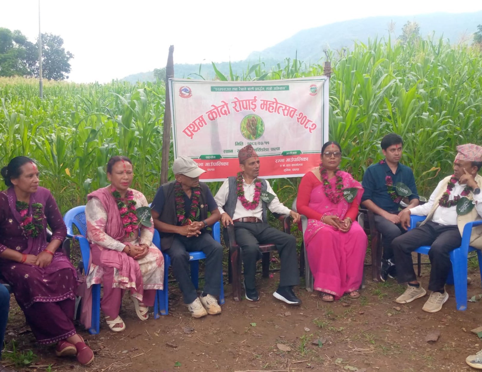 रम्भा गाउँपालिकाको मार्सिडाँडामा प्रथम कोदो रोपाइ महोत्सव सम्पन्न